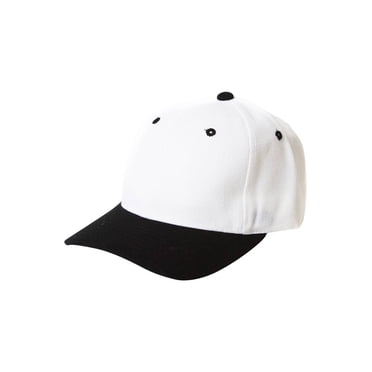 Top Headwear Baseball Cap Hat- White/Black
