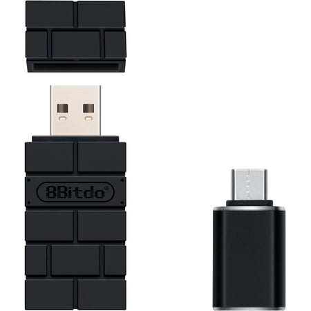 8Bitdo Wireless USB Adapter 2 for PS5/ Switch O/ NS Switch/ Windows/ MacOS/ Raspberry Pi/ Xbox Series X/