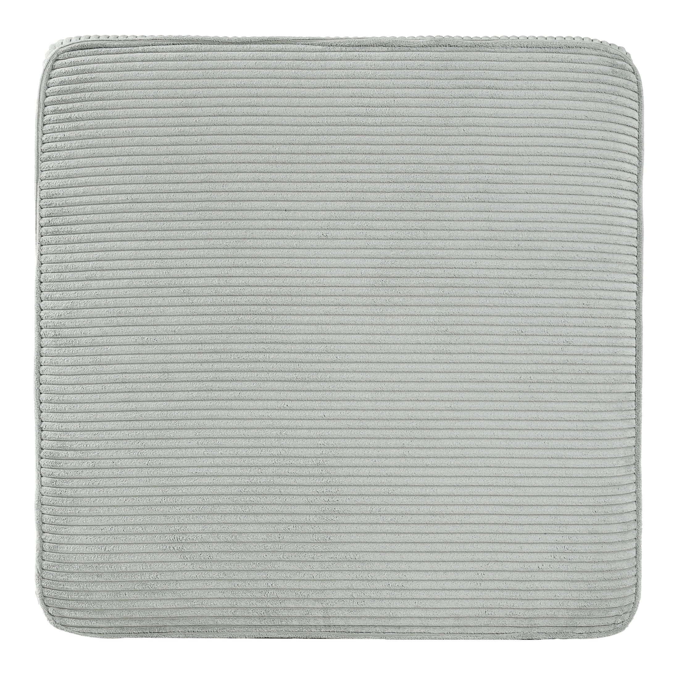 Christopher Knight Home 29.7" Corduroy Upholstered Sectional Ottoman, Wood Frame, Light Blue