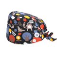 thumbnail image 1 of PENGXIANG Cotton Operating Hats Nurses Gourd-shaped Dull Polish Assorted Colors Buttons Christmas Day Bouffant Caps, 1 of 5