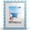 Blue-8.5x11 in, variant on Black 8x8 in Wavy Picture Frame with Tabletop and Wall Mount Display