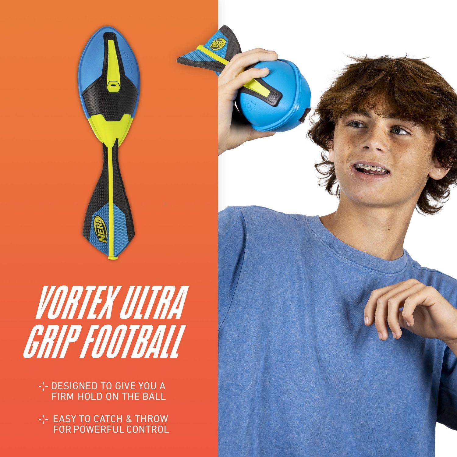 Nerf Vortex Ultra Grip football, Nerf Football