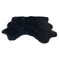 thumbnail image 5 of Soho Luxurious Faux Sheepskin Pelt Black Shag Area Rug or Runner, 5 of 5