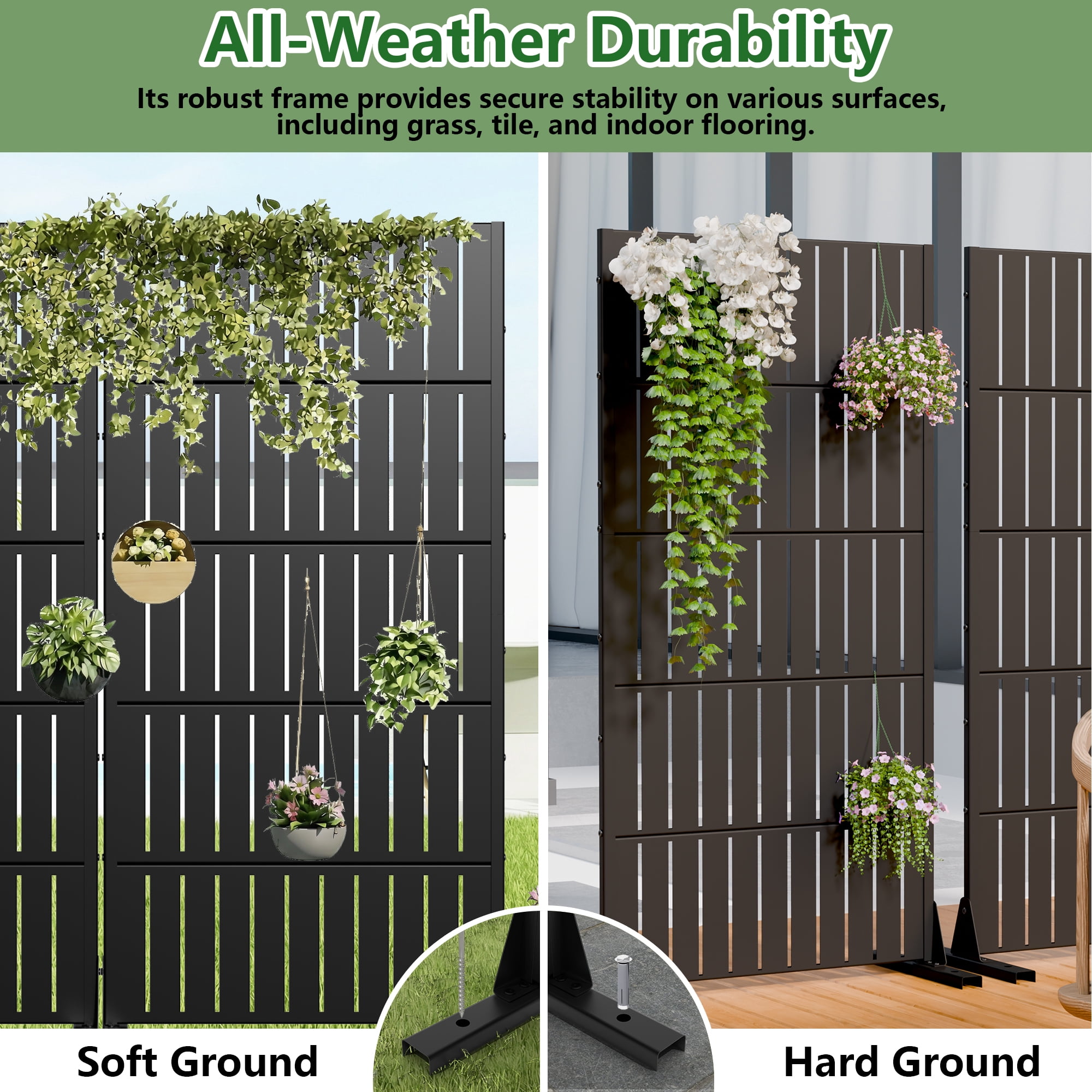 Privacy Metal Screen Fence Panel