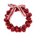 thumbnail image 2 of S SERENABLE Christmas Bell Garland Xmas Decoration Party Supplies Wall Hanging Ornament Artificial Wreath for Living Rooms Christmas Tree Red, 2 of 8