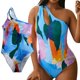 thumbnail image 3 of Gibobby Trajes de Baño Mujer Traje de baño de bloque de color ajustado de cintura alta sexy cómodo de moda para mujer(A,XL), 3 of 5