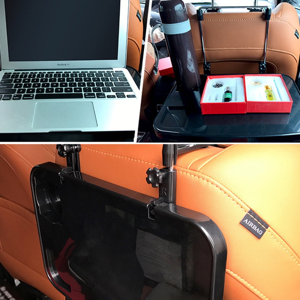 Toyandona Foldable Black Car Vehicle Laptop Desk Tray with Cup Holder for Long Distance Drives