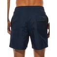 thumbnail image 3 of UKAP Mens Boardshorts Solid Color Swimsuit Drawstring Beach Pants Gym Casual Swim Shorts Navy Blue XXL, 3 of 4
