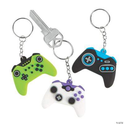 Video Game Controller Keyring Key Ring Gamepad Gaming Keychain