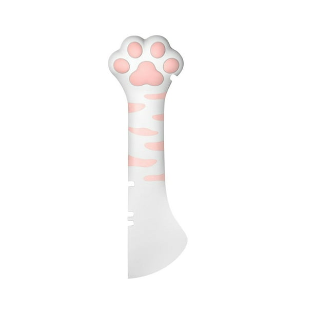Cuchara de silicona para comida de mascotas Abrelatas para comida de gatos Almohadilla para gatos Comida húmeda o seca Cuchara corta para gatos y perros con mini espátula