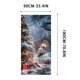 thumbnail image 3 of Cortina de puerta navideña con decoración navideña, fondo con escena navideña, 3 of 5
