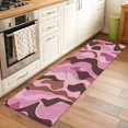 thumbnail image 2 of 2'x6' Rug Runners for Hallways Kitchen, Pink Brown Ombre Non Slip Entryway Beside Floor Carpet Runner, Geometric Modern Abstract Art Washable Laundry Room Bedroom Throw Rugs Mat for Family Pet, 2 of 8