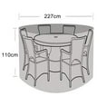 thumbnail image 4 of Bgsha Housses de Meubles de Patio Rondes Imperméables pour Table et Chaises d'Extérieur, 4 of 10