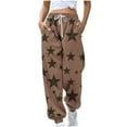thumbnail image 2 of Runfenguu Y2K Sweatpants, Baggy Pants Women Women Fashion Non Positioning Printed Elastic Waist Drawstring Leg Tight Pants, 2 of 5