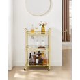 thumbnail image 3 of Carrito de Bar VASAGLE ULRC100A01 Dorado 38x60x92 cm, 3 Niveles, 3 of 6