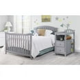 Sorelle Furniture Berkley 4in1 Convertible Crib and Changer, Gray