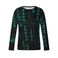 thumbnail image 5 of Lilgiuy New Fashion Men's Long Sleeve 3D Printing T-shirt Loose Round Neck Pullover Undercoat Top Blouses & Shirts for Bodybuilding Gym, 5 of 5