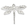 thumbnail image 1 of Beautiful Sterling Silver Satin Finish Diamond Cut Dragon Fly Pin, 1 of 2