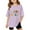 Purple, variant on Back To School Outfit Girls Fashion Stretch O-Neck Short Sleeve 1st 2st 3st Grade Hello Summer First Grade Back To School T-Shirt