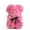 Pink, variant on Rose Bear Teddy Bear with Ribbon Forever Artificial Rose Anniversary Christmas Valentines Gift