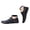 Black, variant on Modisza Water Shoes for Women Men Quick Drying Beach Walking Sneaker Hook and Loops Summer Workout Sports Shoe Black Size 36