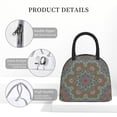 thumbnail image 4 of Salouo Snowflake Colorful for Insulated Lunch Bag for Women/Men - Leakproof Cooler Tote Bag Organizer - Reusable Lunch Box for Office Picnic Hiking Beach-One Size, 4 of 6