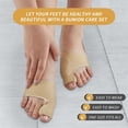 thumbnail image 6 of NOGIS Bunion Corrector for Women & Men 2 Pcs, Bunion Socks Toe Corrector Comfortable & Breathable for Day/Night Support, Hallux Pain Relief Non-Slip Big Toe Straightener (Beige), 6 of 7