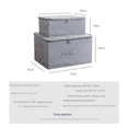 thumbnail image 4 of Caja de almacenamiento con cremallera, caja de almacenamiento plegable para ropa, colcha, caja de almacenamiento de tela lavable, caja de almacenamiento grande para armario, 4 of 4
