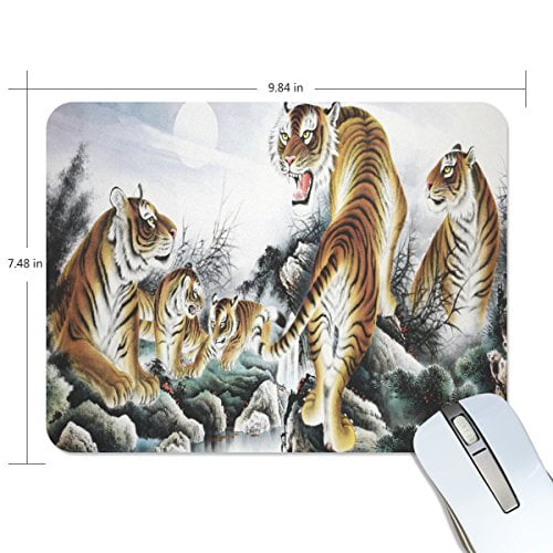 Angry Tiger Anti-Slip Mouse Pad Gaming Mat Mousepad For Optical Laser Mouse New 