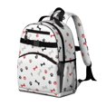 thumbnail image 2 of Dog Paw Print and Bones Multicolor Cute School Backpack Bag for School with Padded Back and Adjustable Shoulder Straps 15.25"x11.5"x5.25", 2 of 5