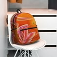 thumbnail image 6 of Goofa Orange Flower Psychedelic Print Casual Backpack for Women Men,Waterproof High School Bookbag,Lightweight Travel Daypack,Classic College Backpack,Laptob Backpack, 6 of 6