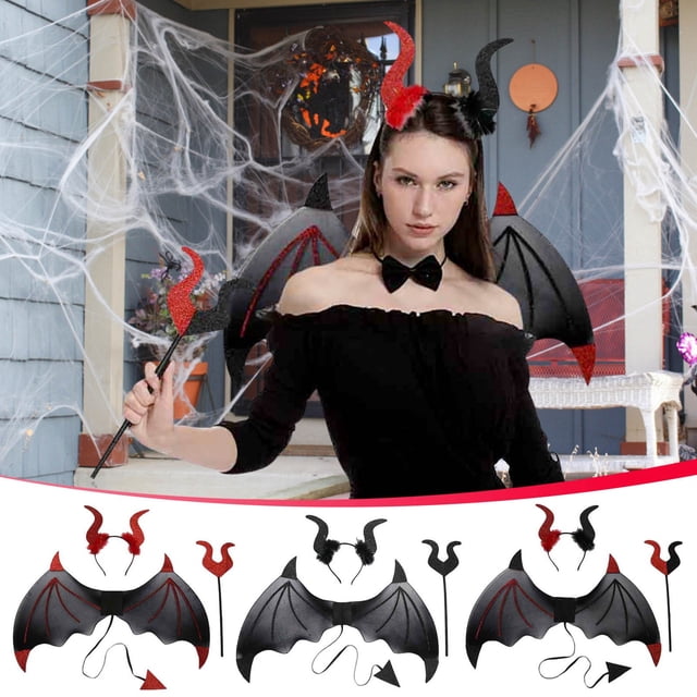 Xihbxyly Asistente Alado de Halloween, Efecto Degradado Mágico, Suave y Cómodo, Accesorio de Fotografía, Decoración para Cosplay y Fiestas, Versátil para Halloween y Cumpleaños, 24.8 X 25.6 X 14.6 Pu