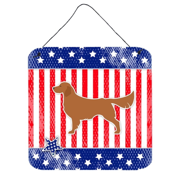 Carolines Treasures BB3304DS66 USA Patriotic Golden Retriever Wall or Door Hanging Prints