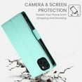 thumbnail image 6 of Designed for iPhone 13 Wallet Case, with Card Slots Strong Magnetic Closure PU Leather Flip Fold Shockproof Kickstand Durable Purse Flip Case for iPhone 13 - Mint, 6 of 7