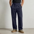thumbnail image 2 of YABCSAZ Mens Sweatpants Cotton Casual Joggers Elastic Waist Drawstring Straight Leg Pants Trousers Lounge Pants with Pockets, 2 of 8