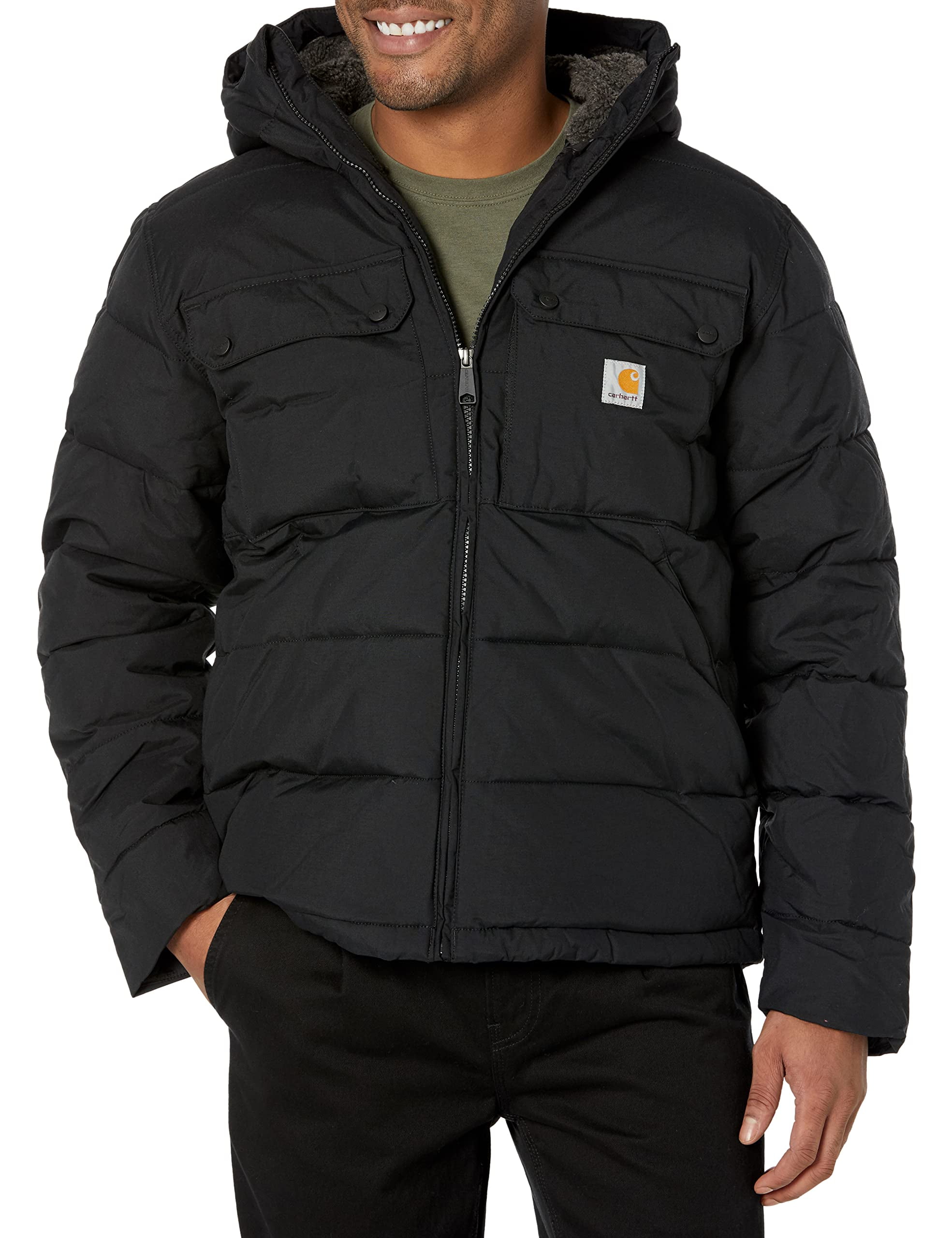 Carhartt ジャケット　ブラック　L Carhartt Men's Sherpa Lined Loose Fit Field Jacket - Black