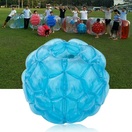 Backyard Bubble Blue Foldable Body Inflatable Bubble Bumper Ball Portable Kids Outdoor Amusement Park Beach Backyard Fun Toy ()