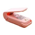 thumbnail image 1 of Pink Mini Bag Sealer, Food Saver for Storing Cereal Cookies Snacks, 1 of 5