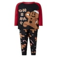 thumbnail image 1 of Christmas Pajamas for Family  Long Sleeve Gingerbread Man Print Tops + Pants Set, 1 of 9
