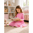 thumbnail image 3 of Lanbubble Toddler Girls Long Sleeve Dresses 2 Pack A-Line Casual Play Dresses 2-3T, 3 of 9