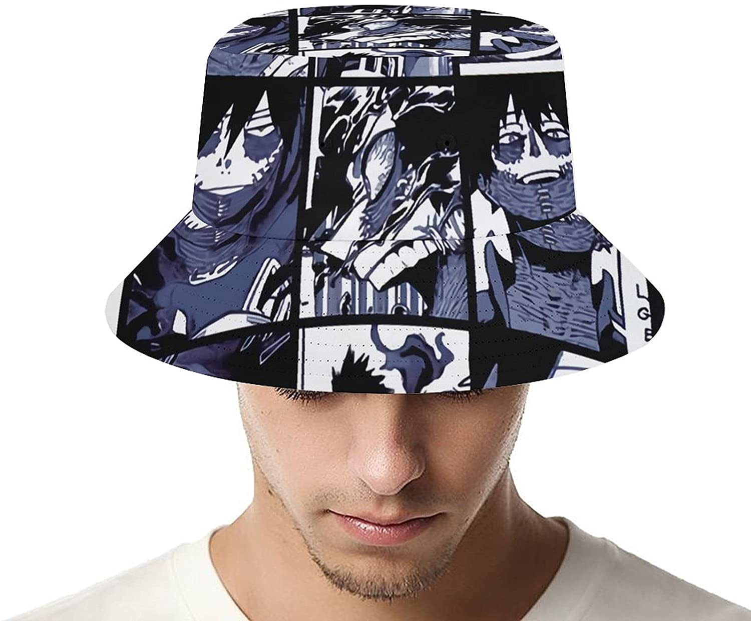Print Bucket Hat Sun Cap Fisherman 