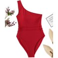 thumbnail image 3 of Women's Bathing Suits One Shoulder One Piece Swimsuits Monokini, 3 of 6