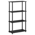 thumbnail image 6 of Furinno Multipurpose 23.6 W x 11.4 D x 43.25 H 4-Shelf Freestanding Shelves, Americano and Black, 6 of 11