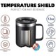 thumbnail image 3 of 2026 12oz Stainless Steel Insulated Coffee Mug With Handle, Double Wall Vacuum Travel Mug, Tumbler Cup With Sliding Lid, Blue, 3 of 4