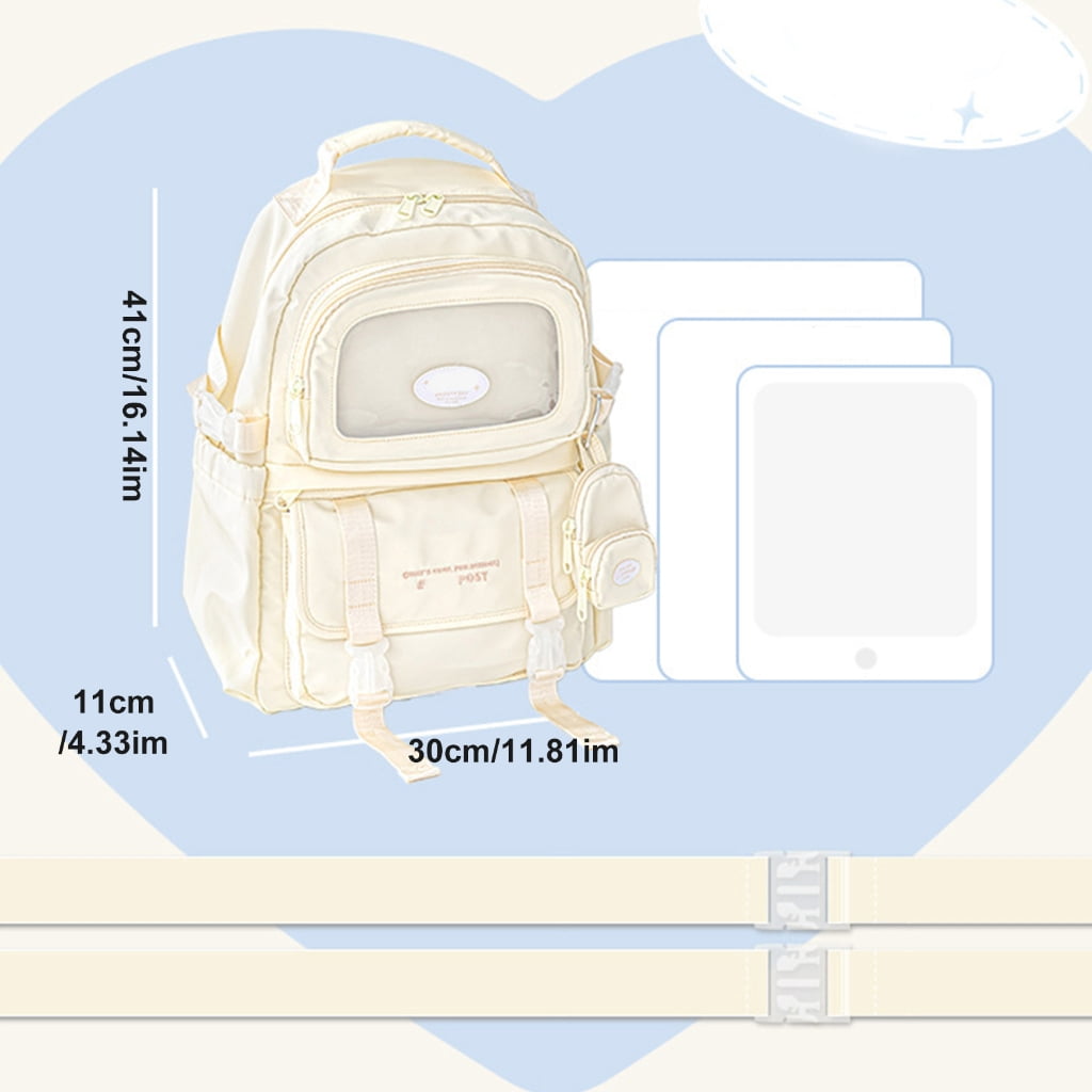 Ita Bag Backpack Pins Display Backpack with Insert for SchoolAn1meCosplay