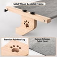 thumbnail image 5 of Cat Window Perch Grey 27.5''L X 15''W Sturdy Wood & Metal Frame for Large Cats, 5 of 6