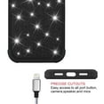 thumbnail image 6 of SOATUTO For iPhone X Phone Case, Cute Shockproof Glitter Sparkle Bling Silicone PC Hybrid Armor Phone Case Cover for Apple iPhone X/XS 5.8 Inch(Black), 6 of 6