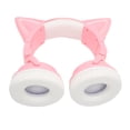 thumbnail image 3 of Auriculares estéreo con Bluetooth y orejas de gato, bonitos auriculares para niños con LED ajustable y micrófono incorporado de alta sensibilidad con cable de 3,5 mm, color rosa, 3 of 12