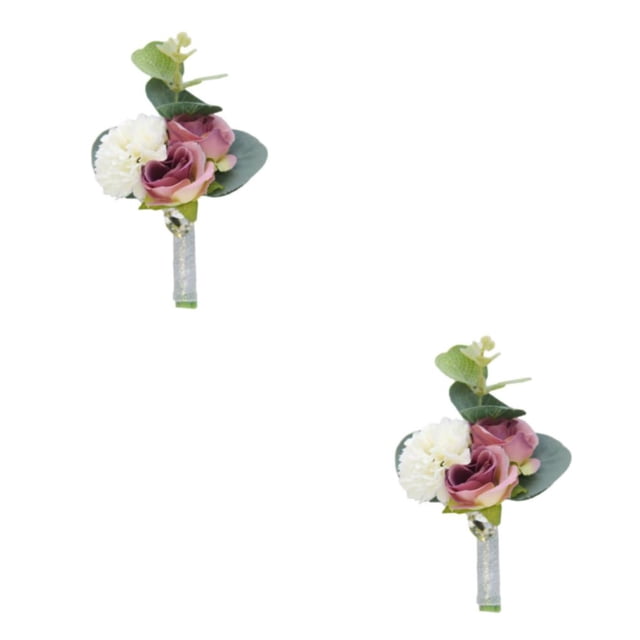 Wosthever Ramillete de graduación de 5 piezas, accesorio de muñeca elegante y seguro para hombres, broche de seguridad para graduación, Type3 NO3