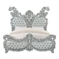 thumbnail image 4 of Acme Valkyrie Eastern King Bed Synthetic Leather, Antique Platinum, 4 of 9